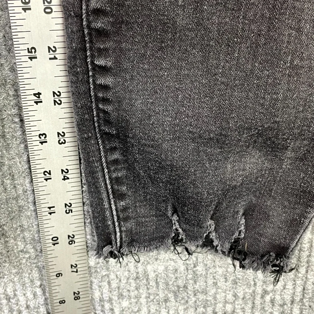 KanCan Bianca Skinny Jeans Womens XL Denim High Rise Button Fly Raw Hem Skate
